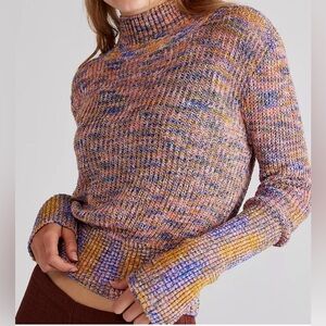 Free People Blair Spacedye Pullover Candy Combo- size xs NWT